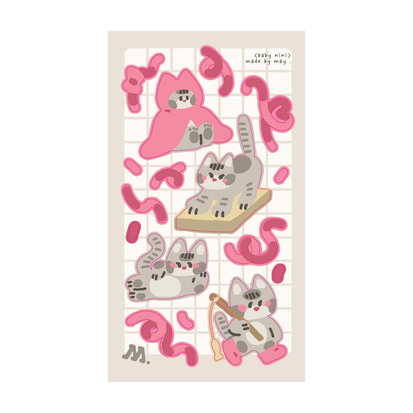 Sticker Sheet - Baby Nini