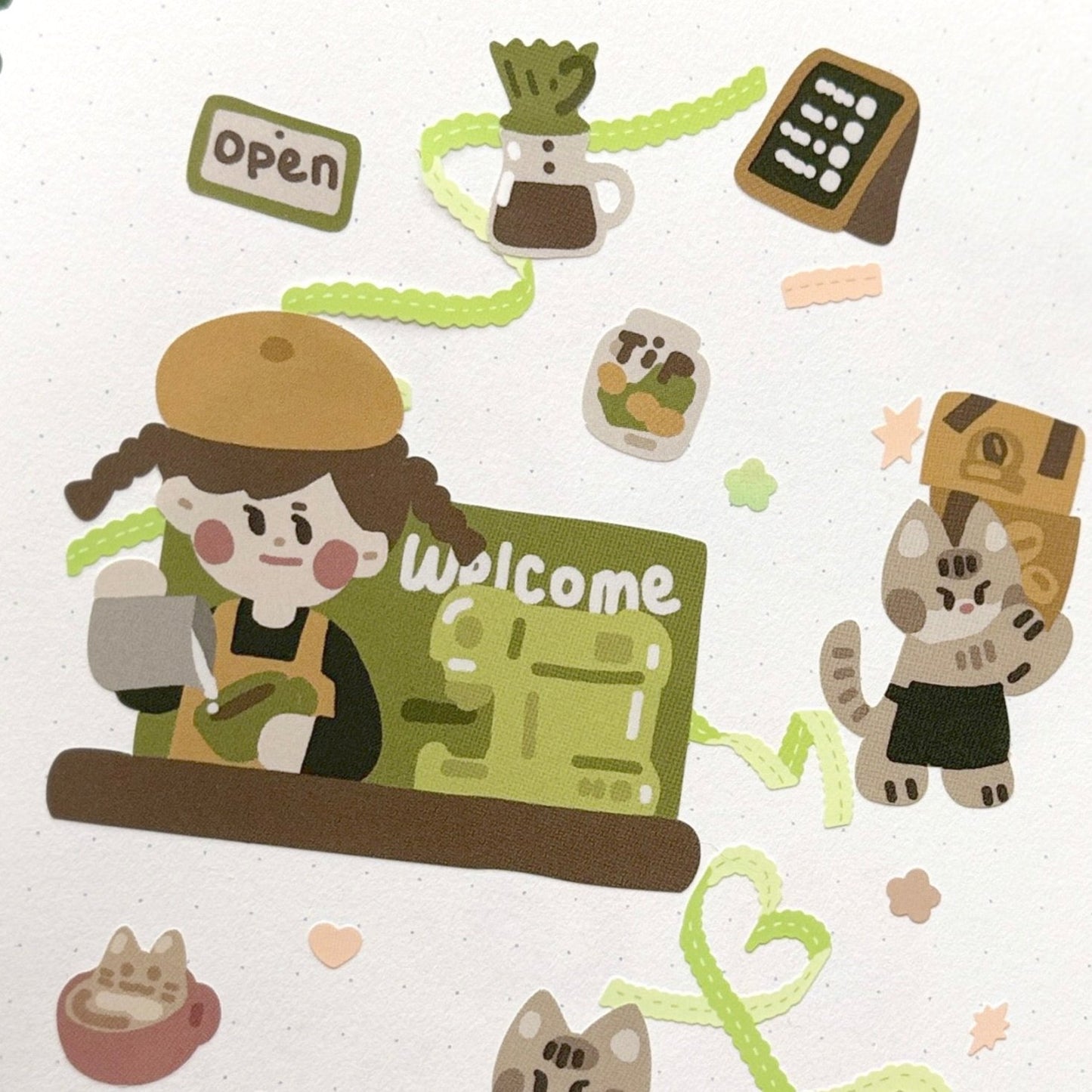 Sticker Sheet - Tip your Barista