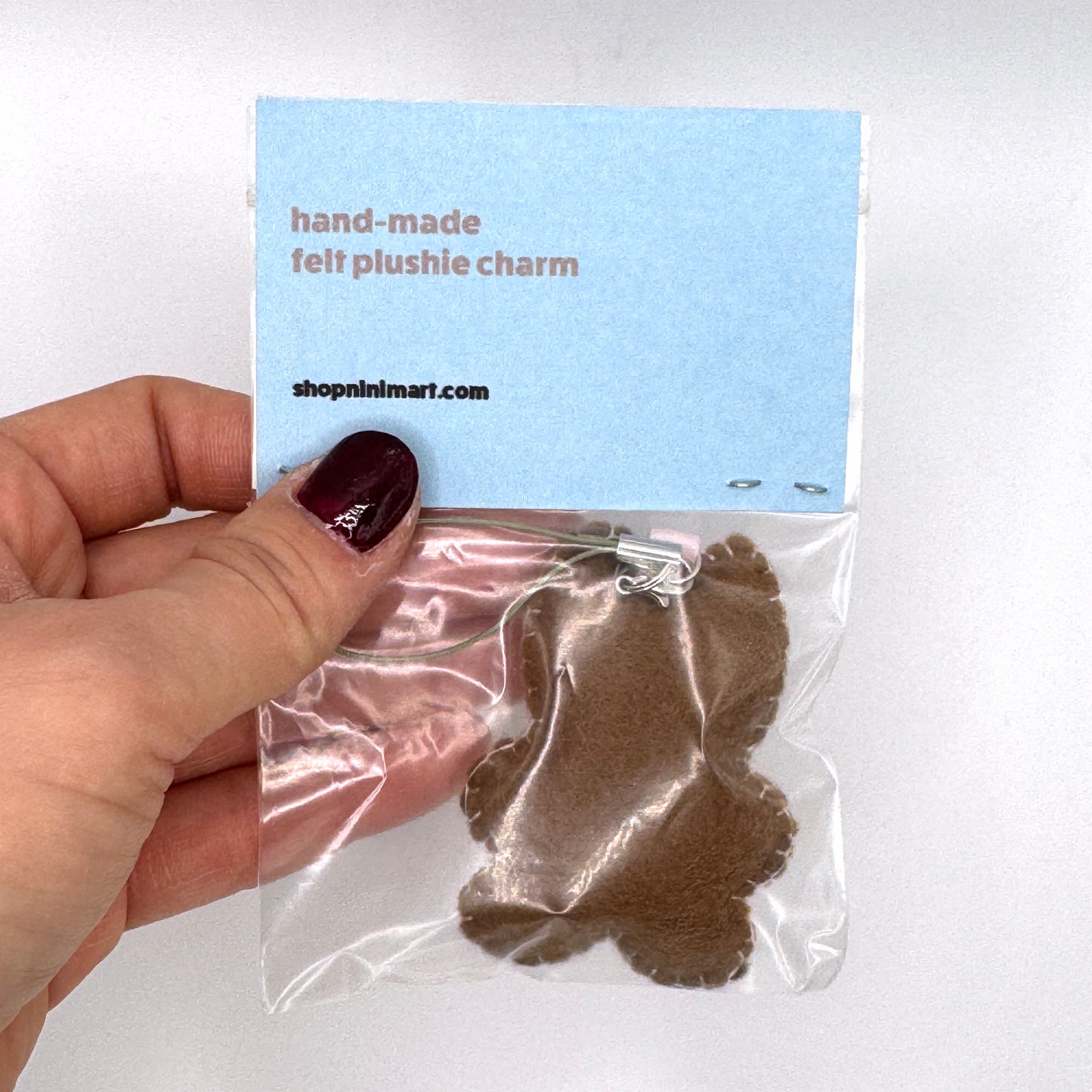 Mini Felt Charm - Gingerbread Cookie