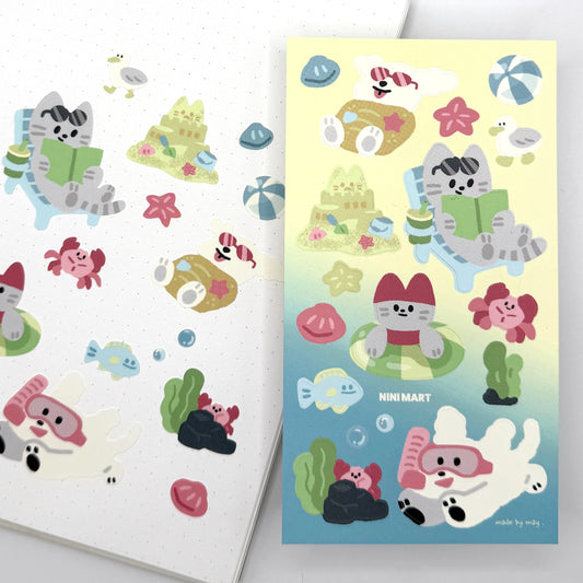 Sticker Sheet - Fun Beach Day