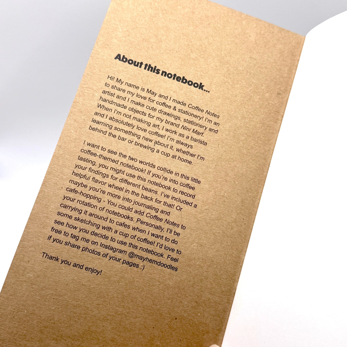 Notebook - Coffee Notes