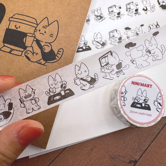 20mm Washi Tape - Nini's 9 to 5