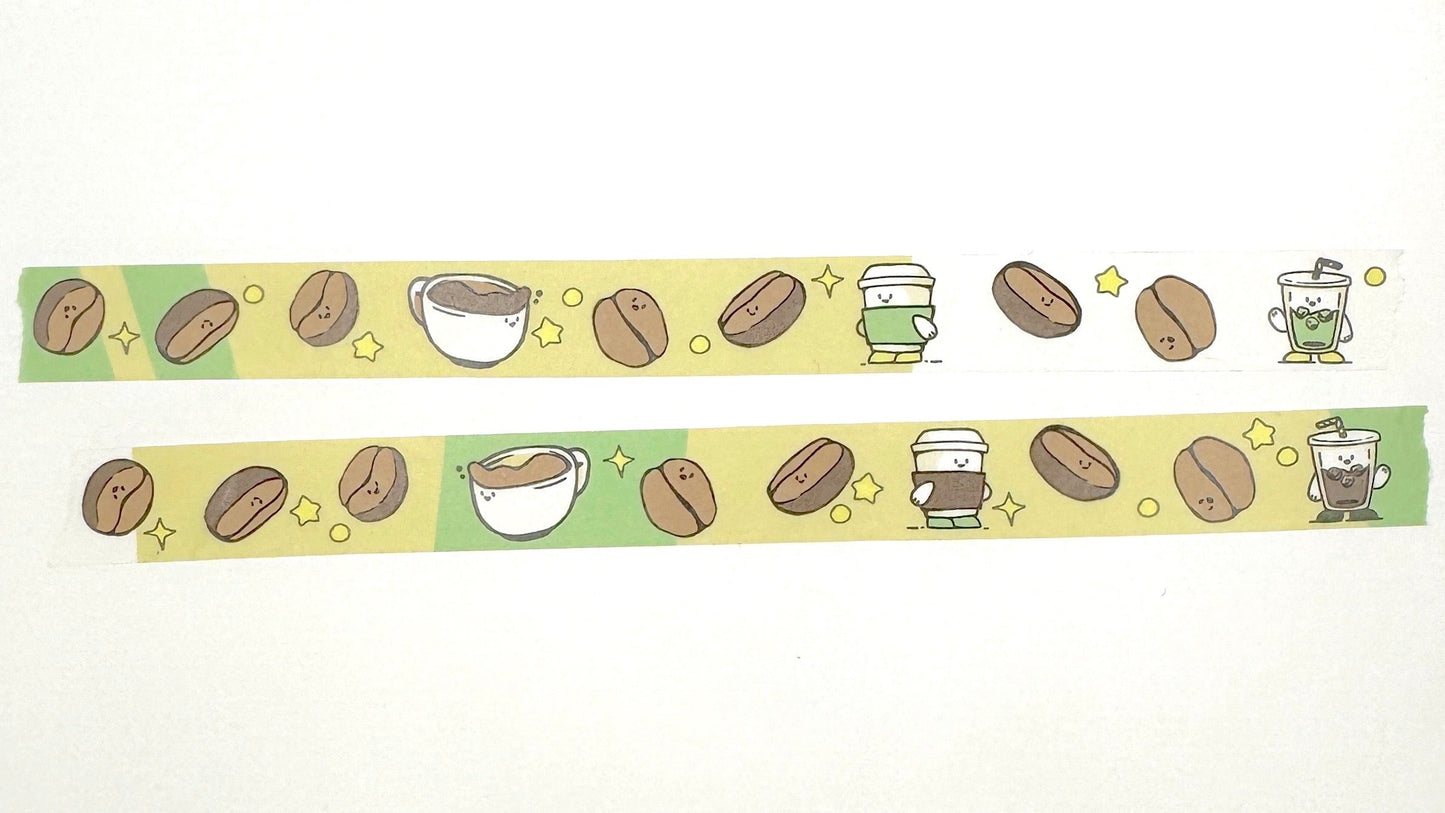 15mm Washi Tape - Dancing Beans