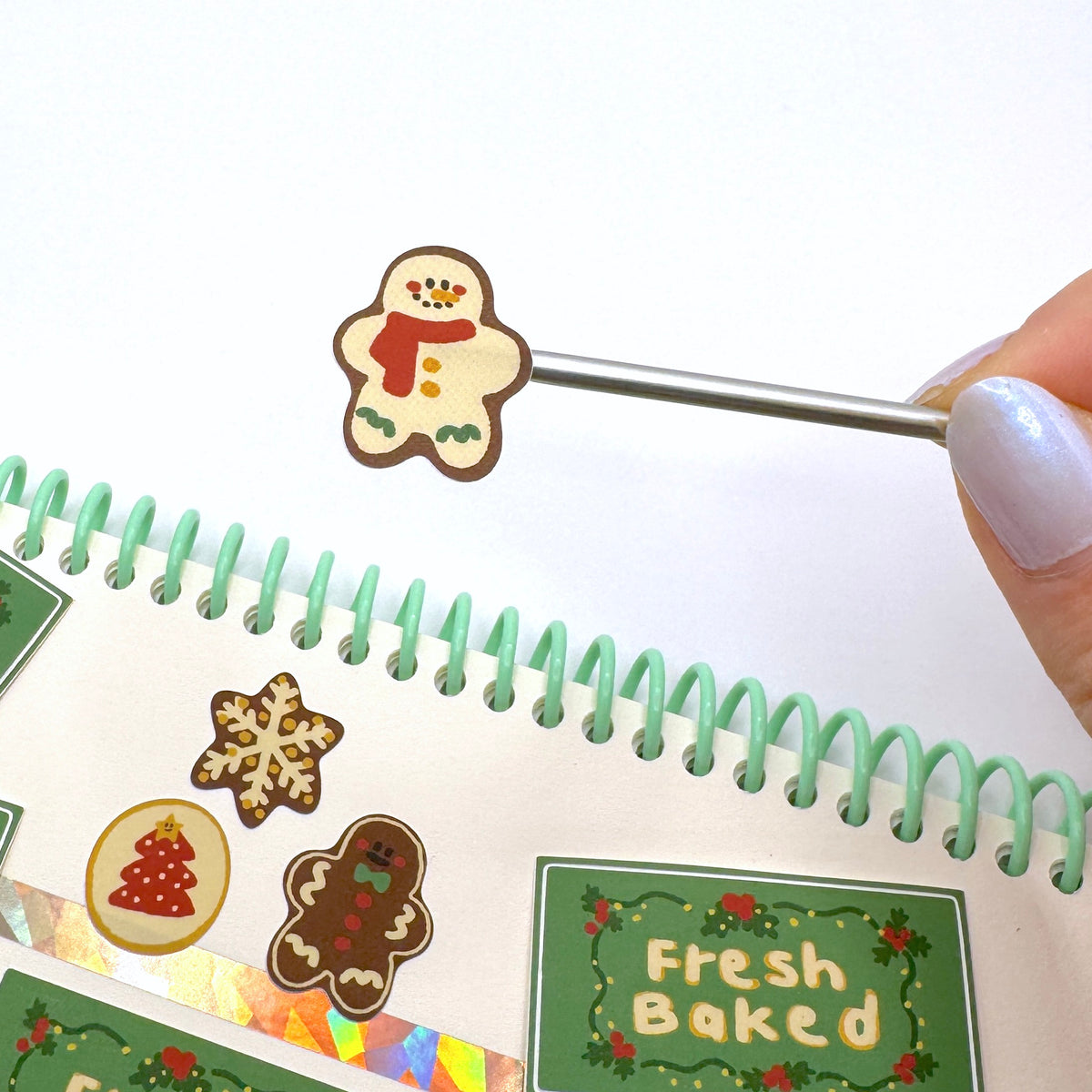 Cookie Sticker Paper Sticker Sheet Mini - Holiday Cookies – Nini Mart