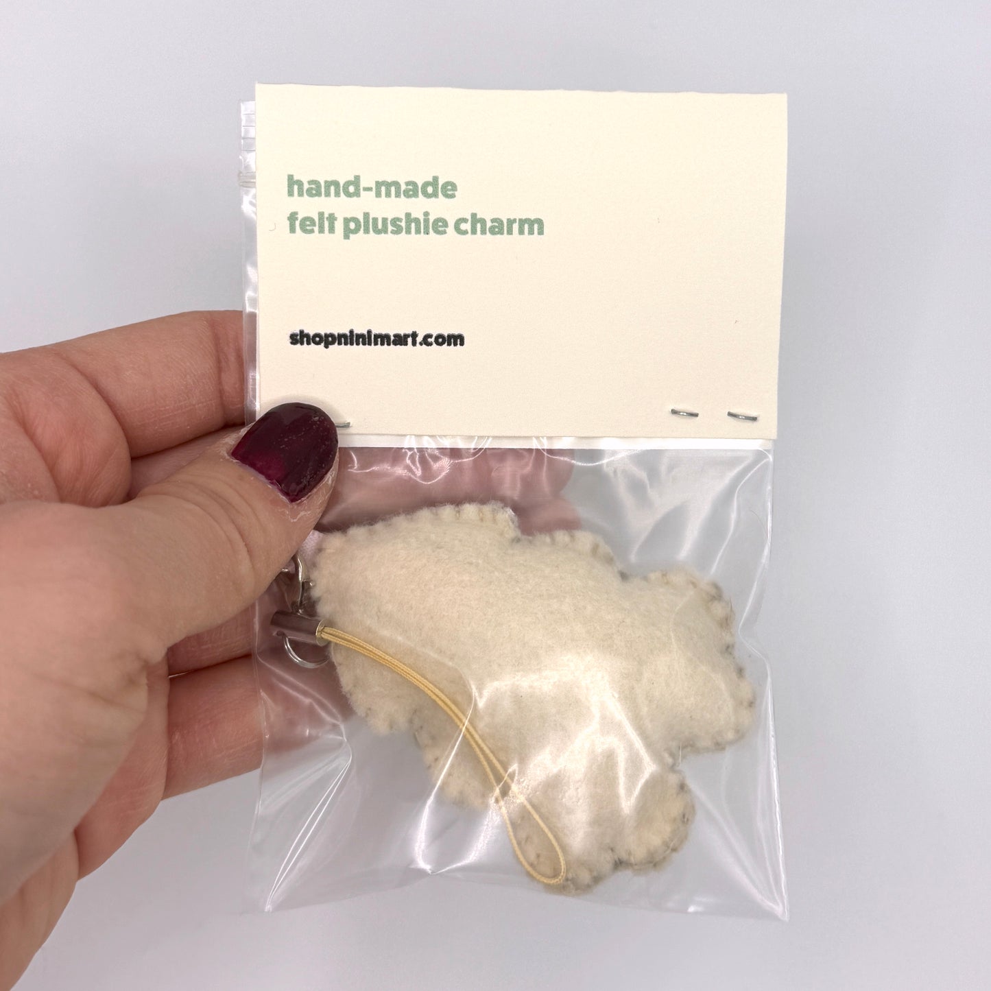 Mini Felt Charm - Sugar Cookie