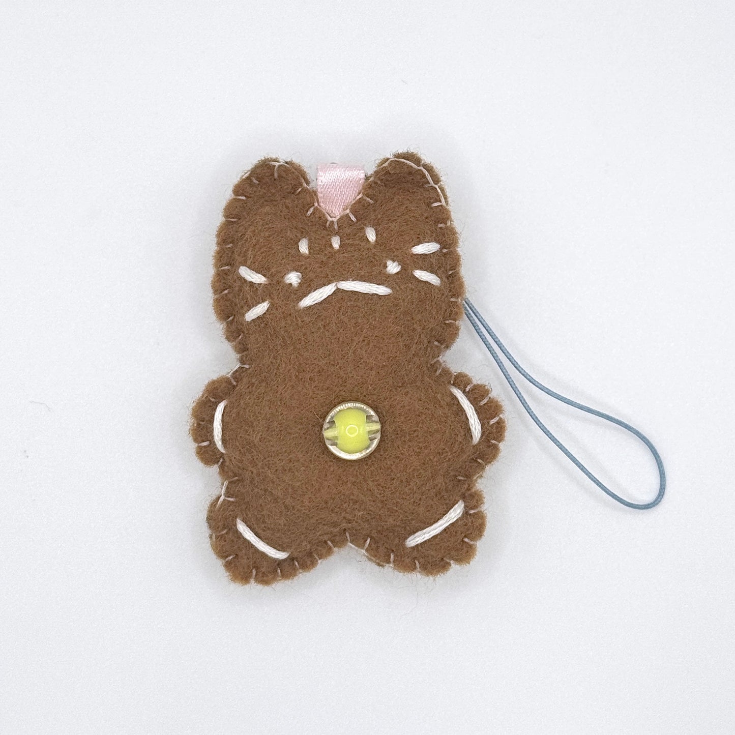 Mini Felt Charm - Gingerbread Cookie