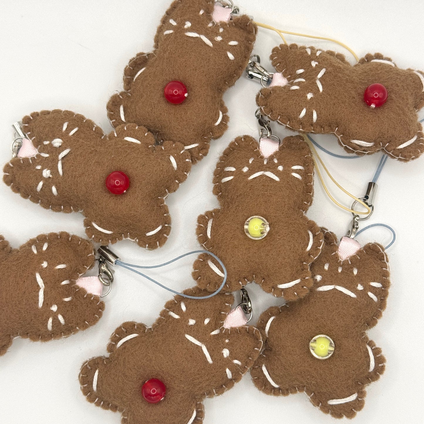 Mini Felt Charm - Gingerbread Cookie