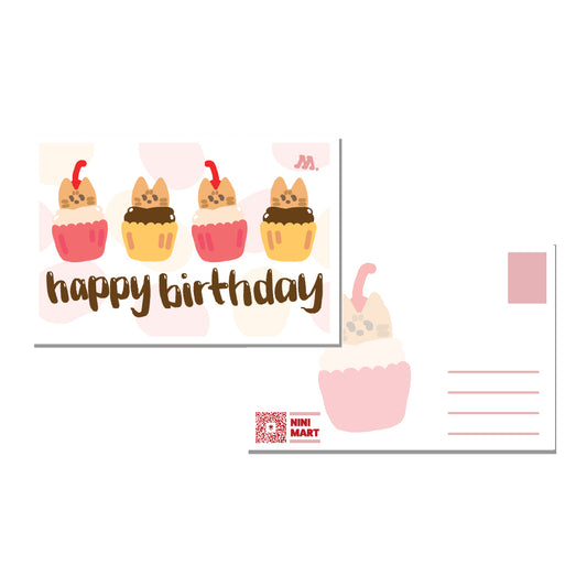 Postcard - Birthday Cupcake